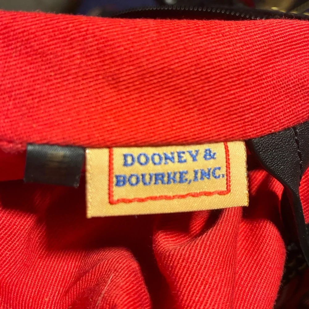 Dooney & Bourke Red and Green Plaid Satchel - Picture 7 of 8